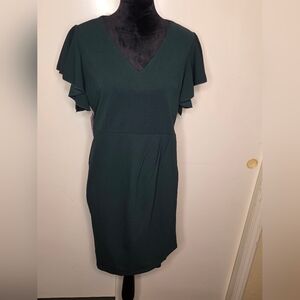 iHot Forest Green Midi Dress